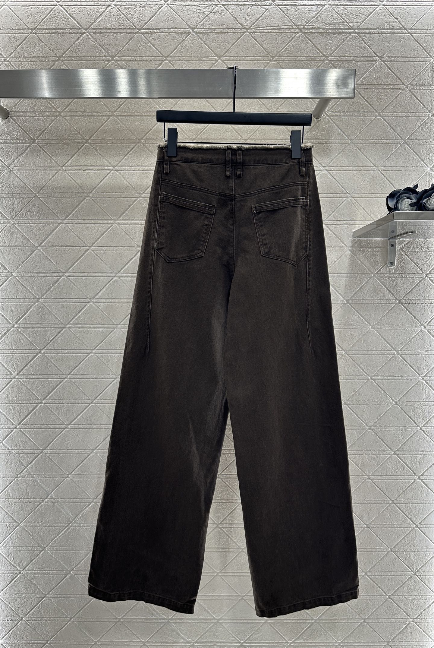 25fw Edge logo denim pants)