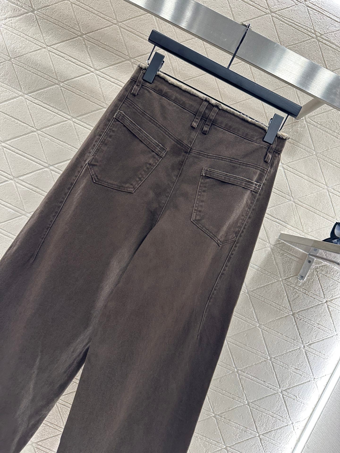 25fw Edge logo denim pants)