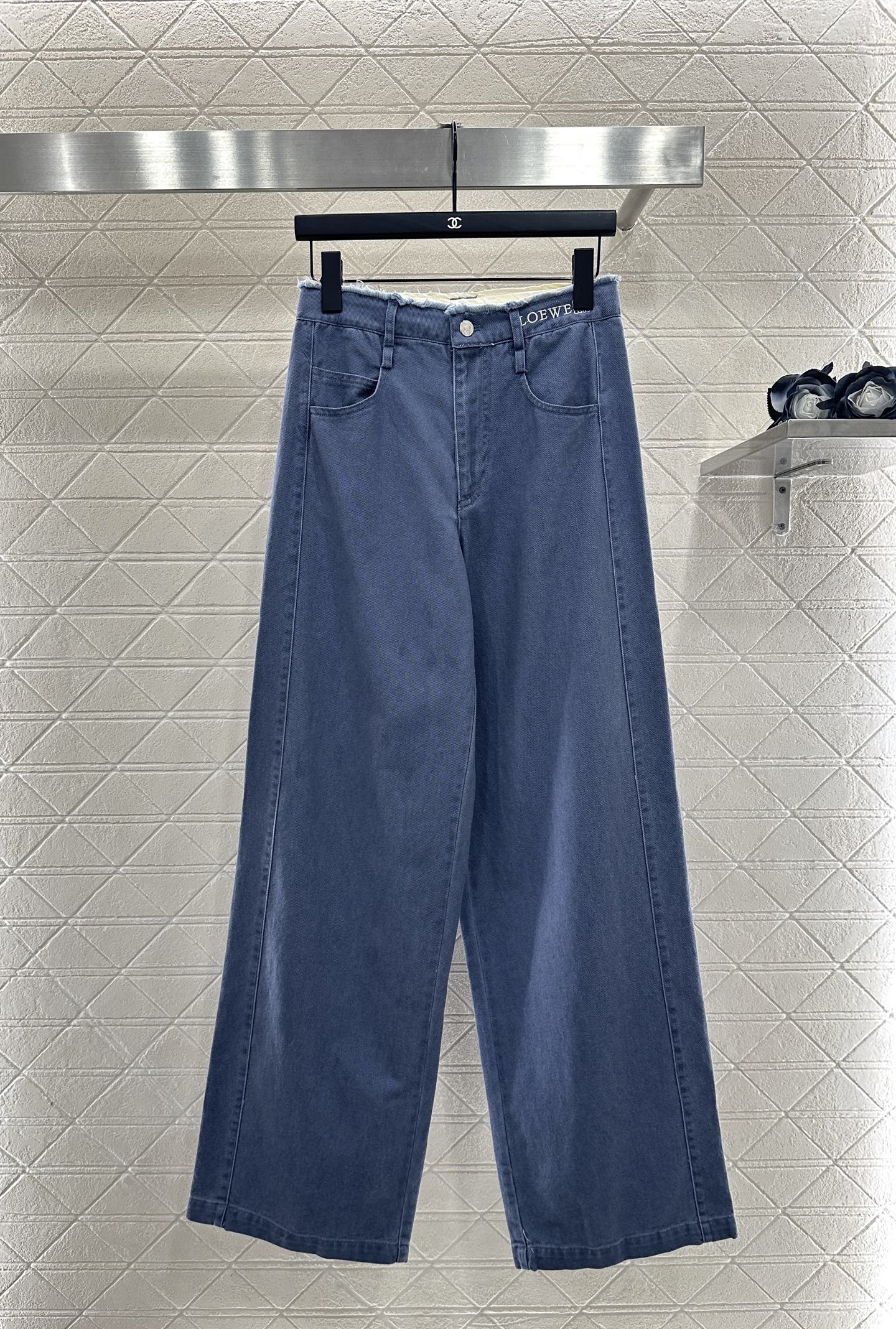 25fw Edge logo denim pants)