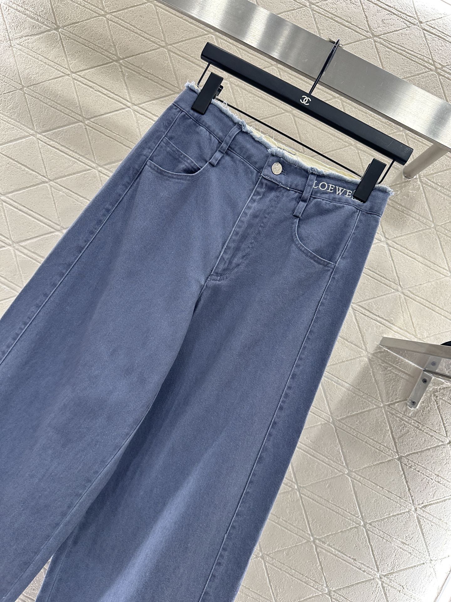 25fw Edge logo denim pants)