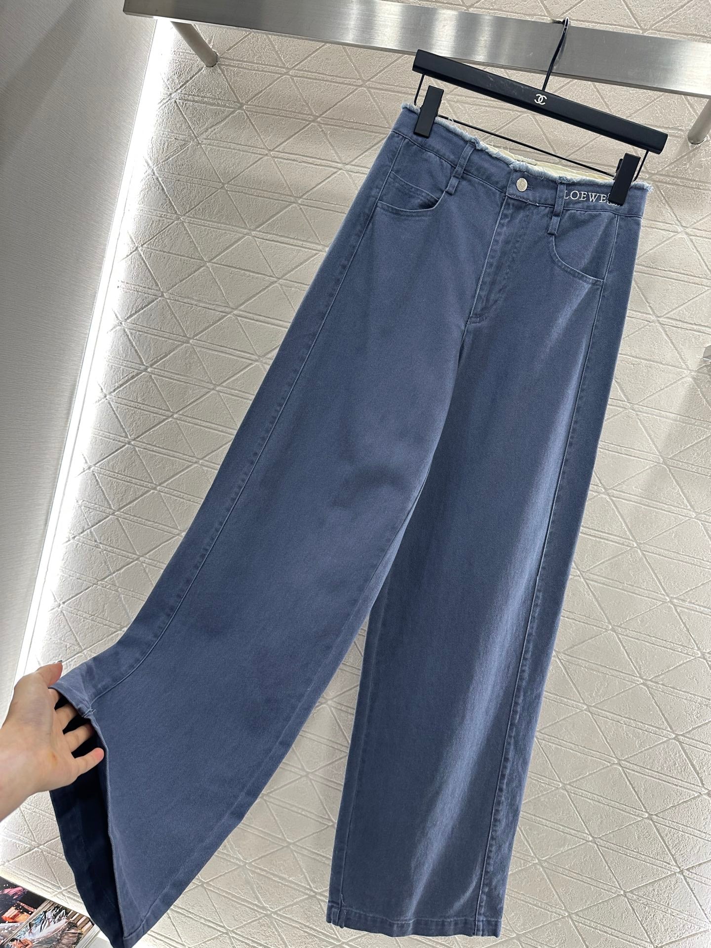 25fw Edge logo denim pants)