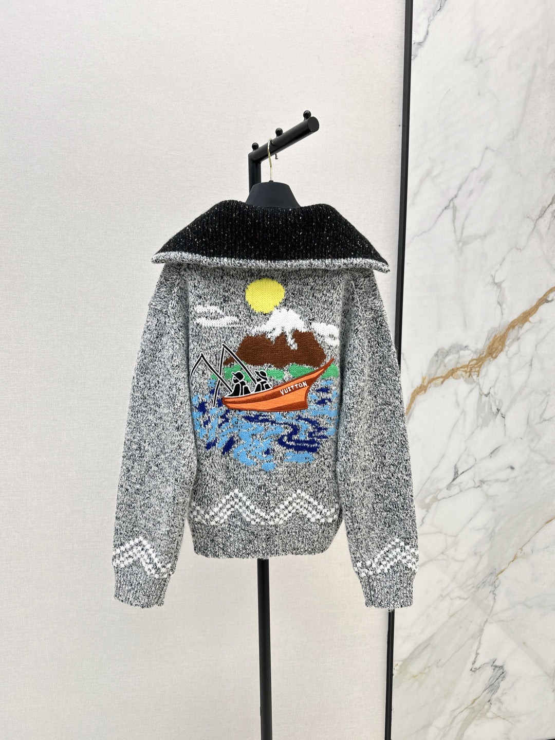 25 Jacquard heavy-duty zipper jacket
