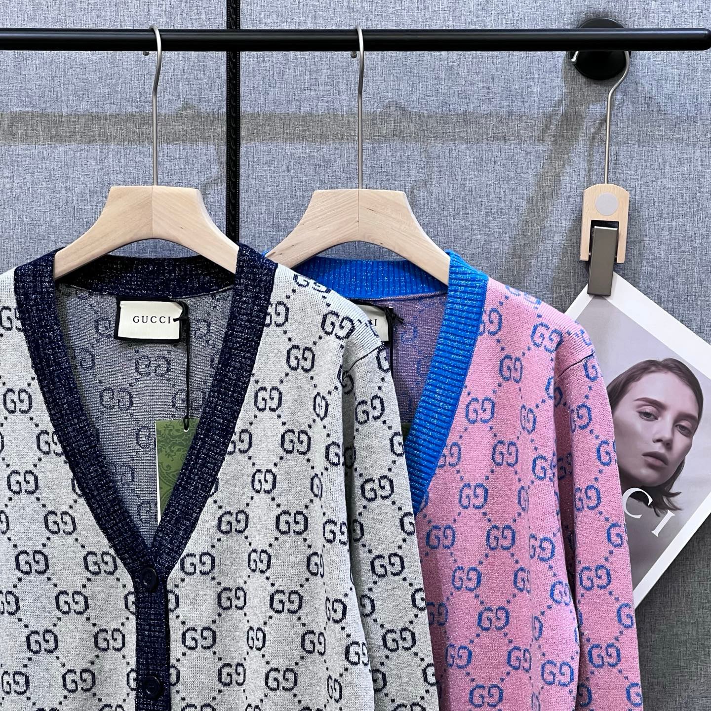 25 Specially spun wool monogram cardigan