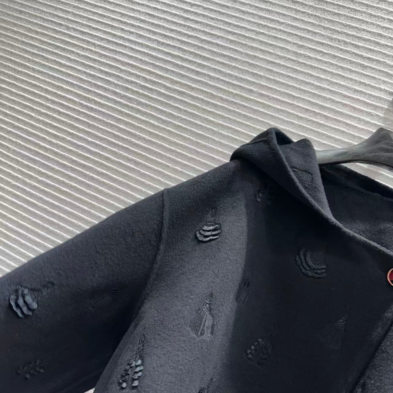 25 Cashmere cardigan jacket(BEIGI/BLACK)