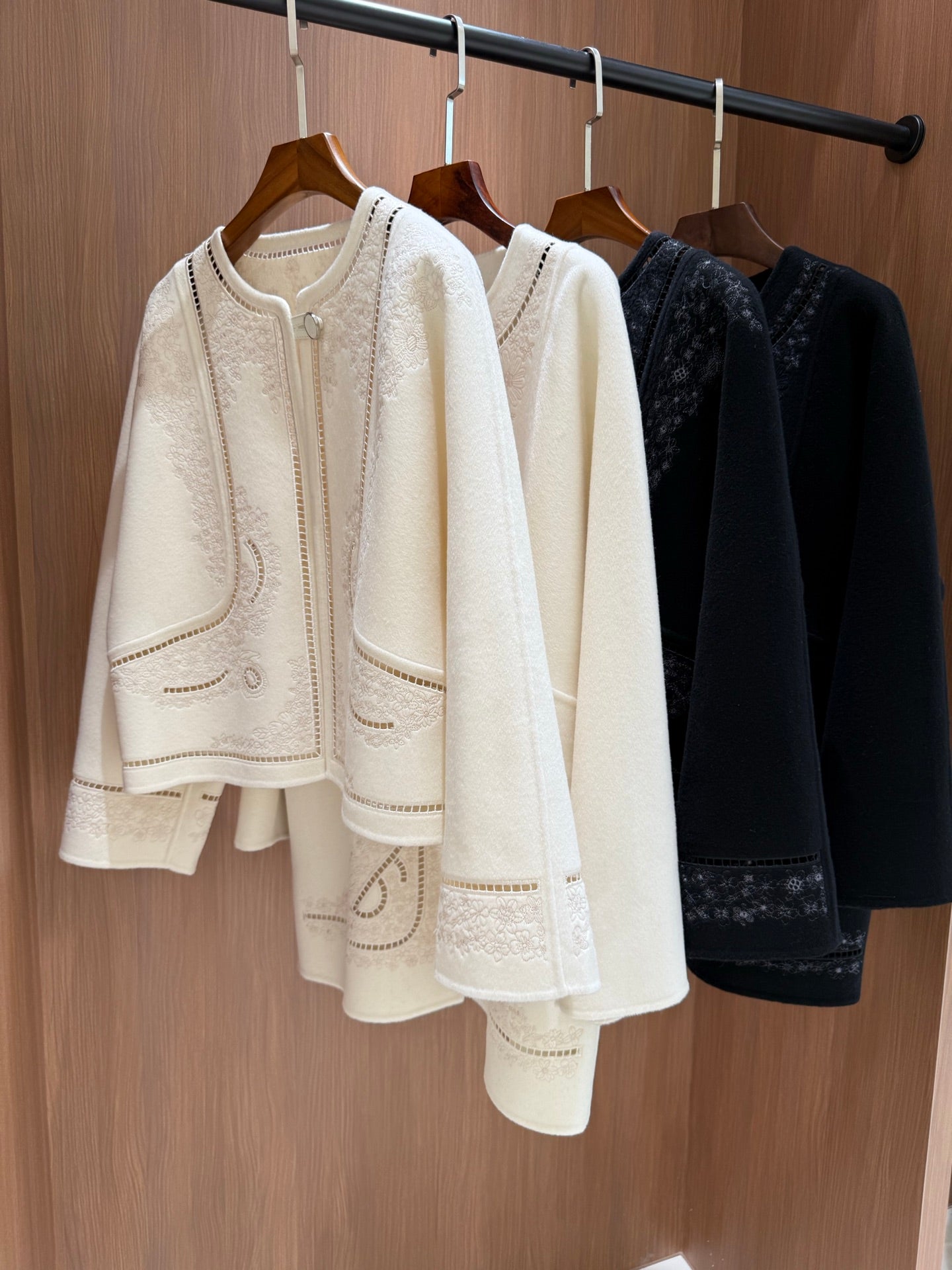 25 Cashmere cardigan jacket(BEIGI/BLACK)