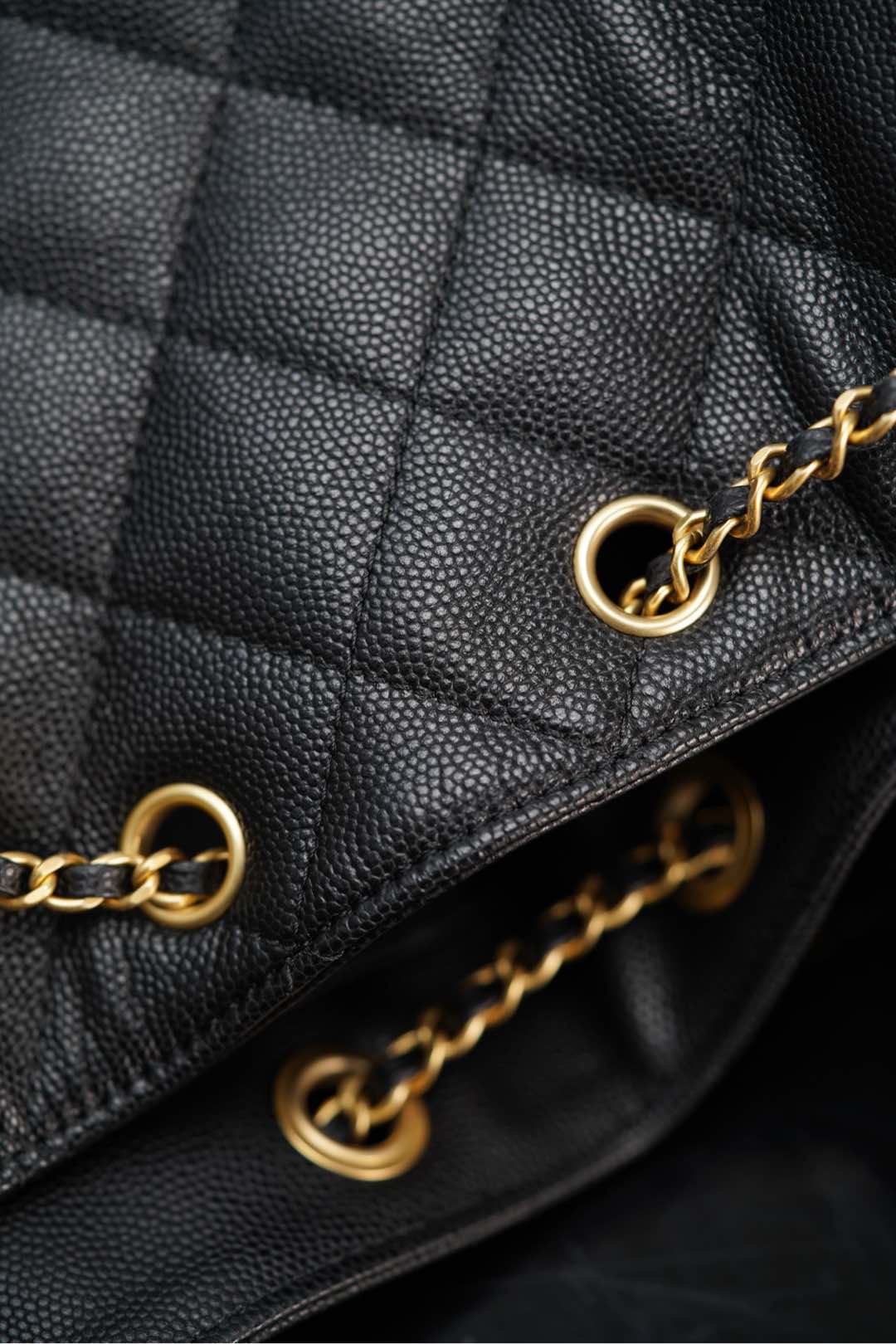 Drawstring bucket bag(Black)