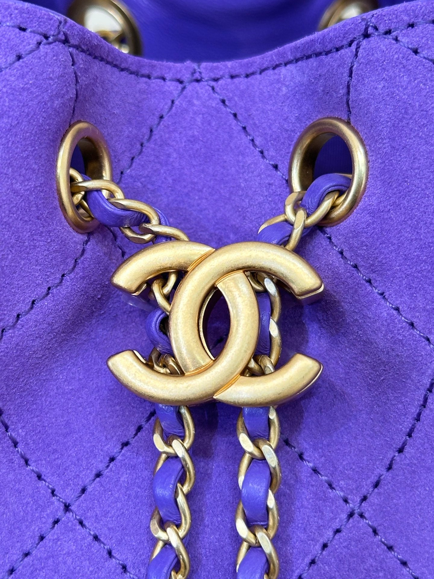 25C suede hippie bag (Purple)