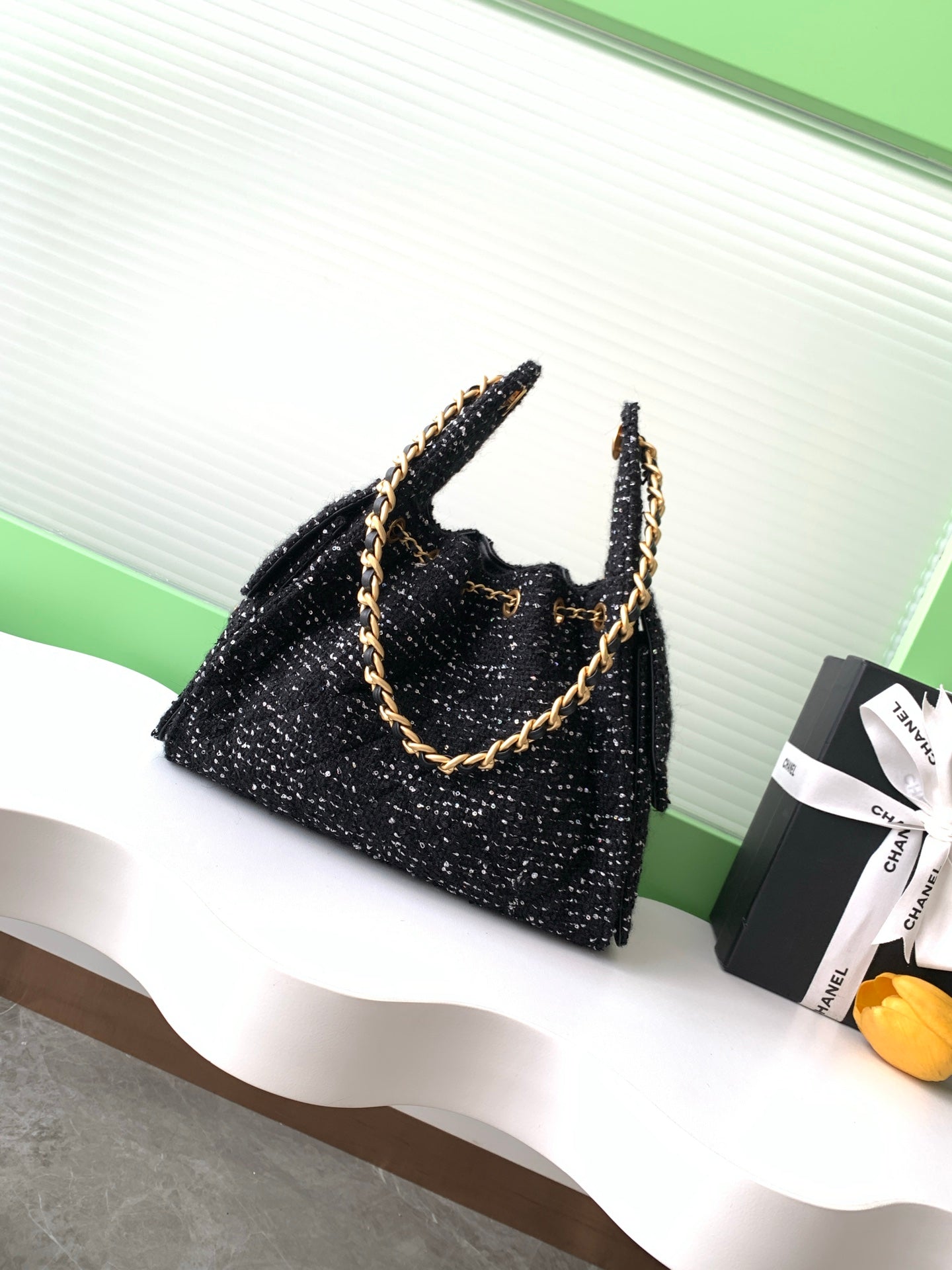25C suede hippie bag (Woolen sequins)