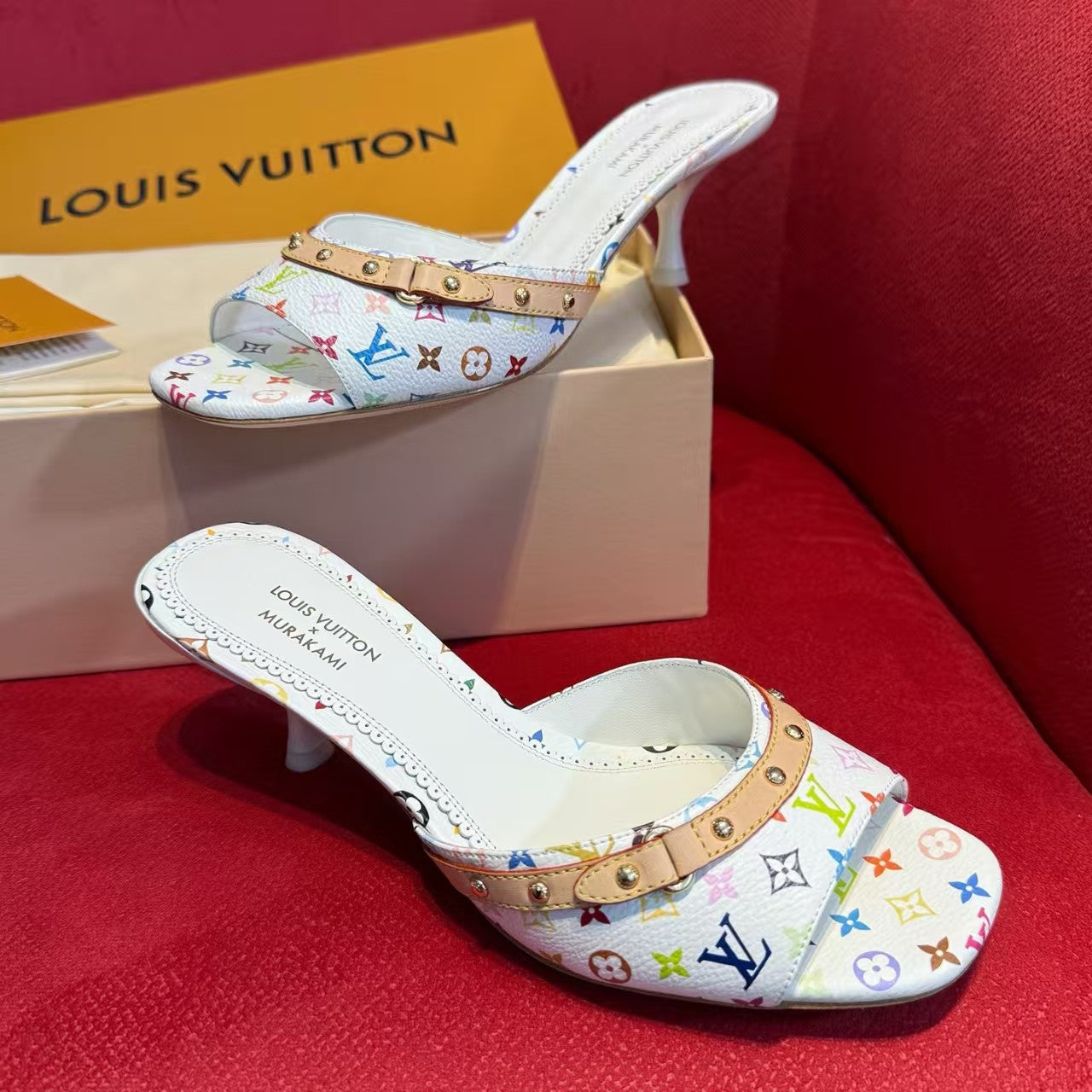 White Three-color Shoes