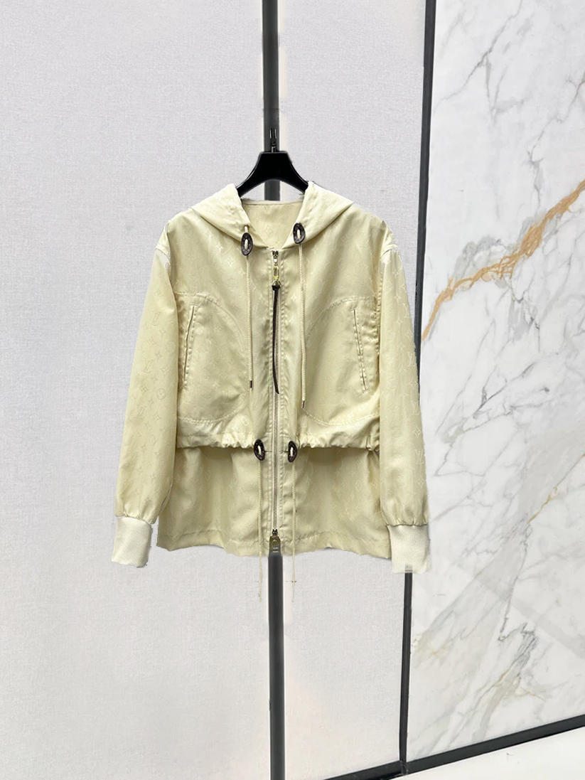 25 jacquard hooded jacket