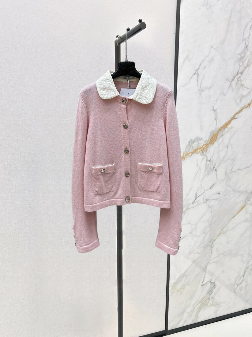 25 new knitted lapel cardigan