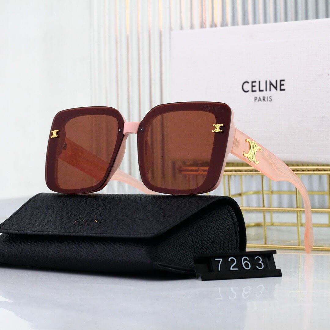 Full Frame Metal Pattern Sunglasses
