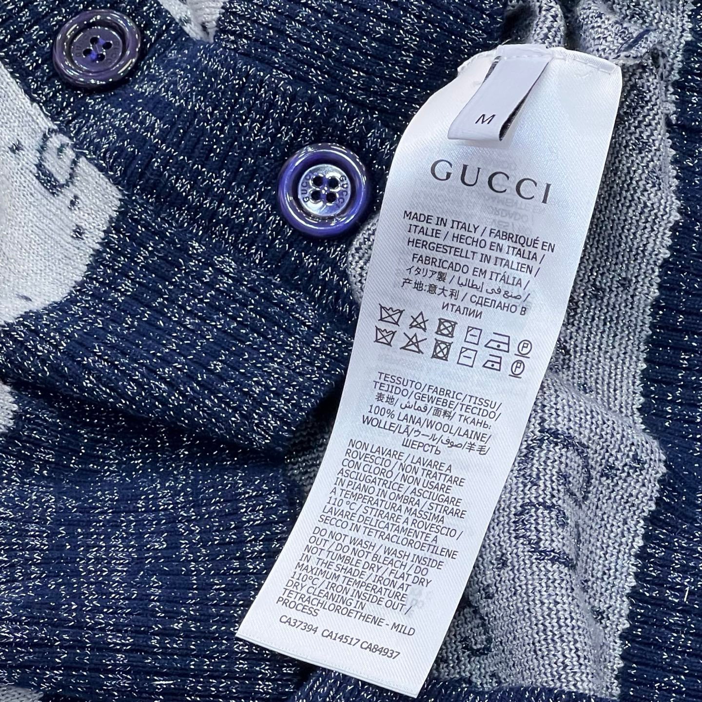 25 Specially spun wool monogram cardigan
