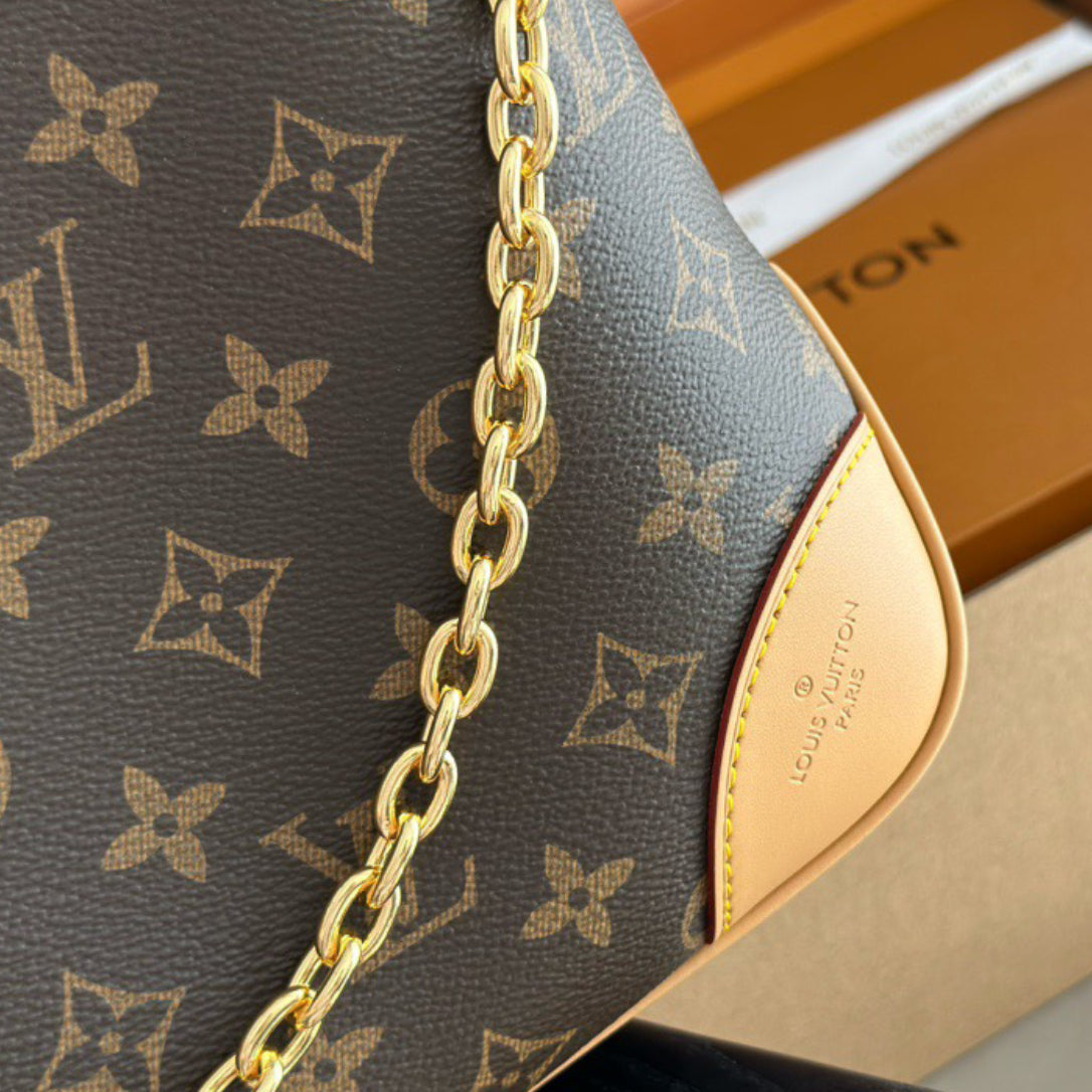 Classic Monogram Crescent Shoulder Bag