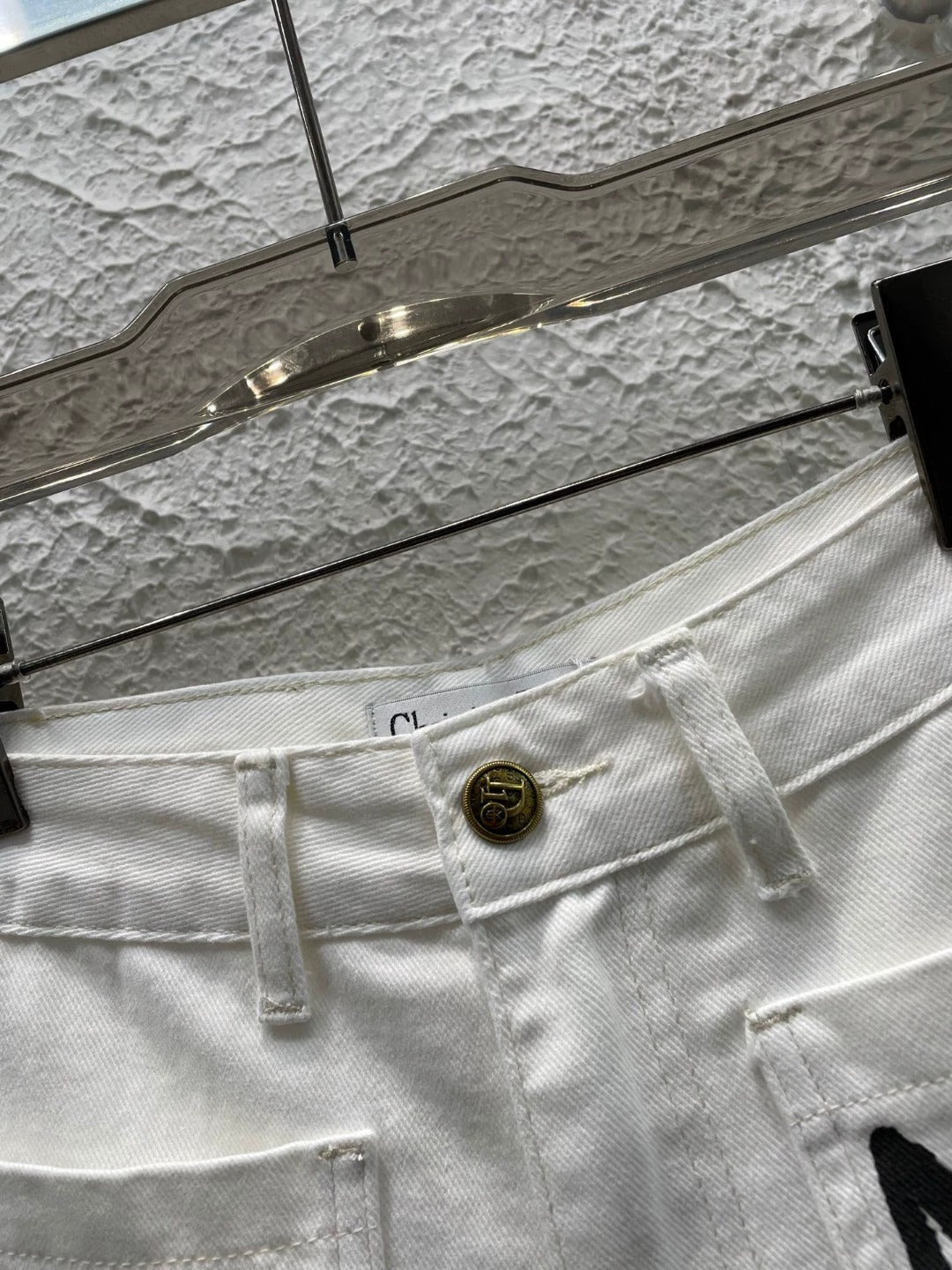 25 letter white shorts