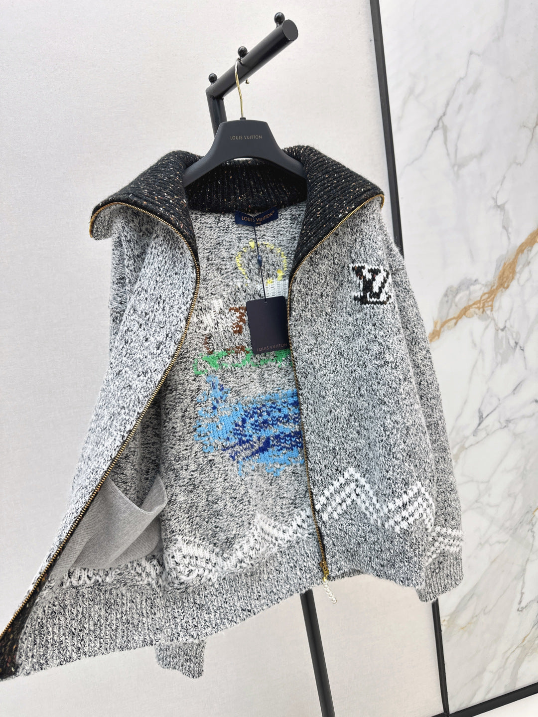 25 Jacquard heavy-duty zipper jacket