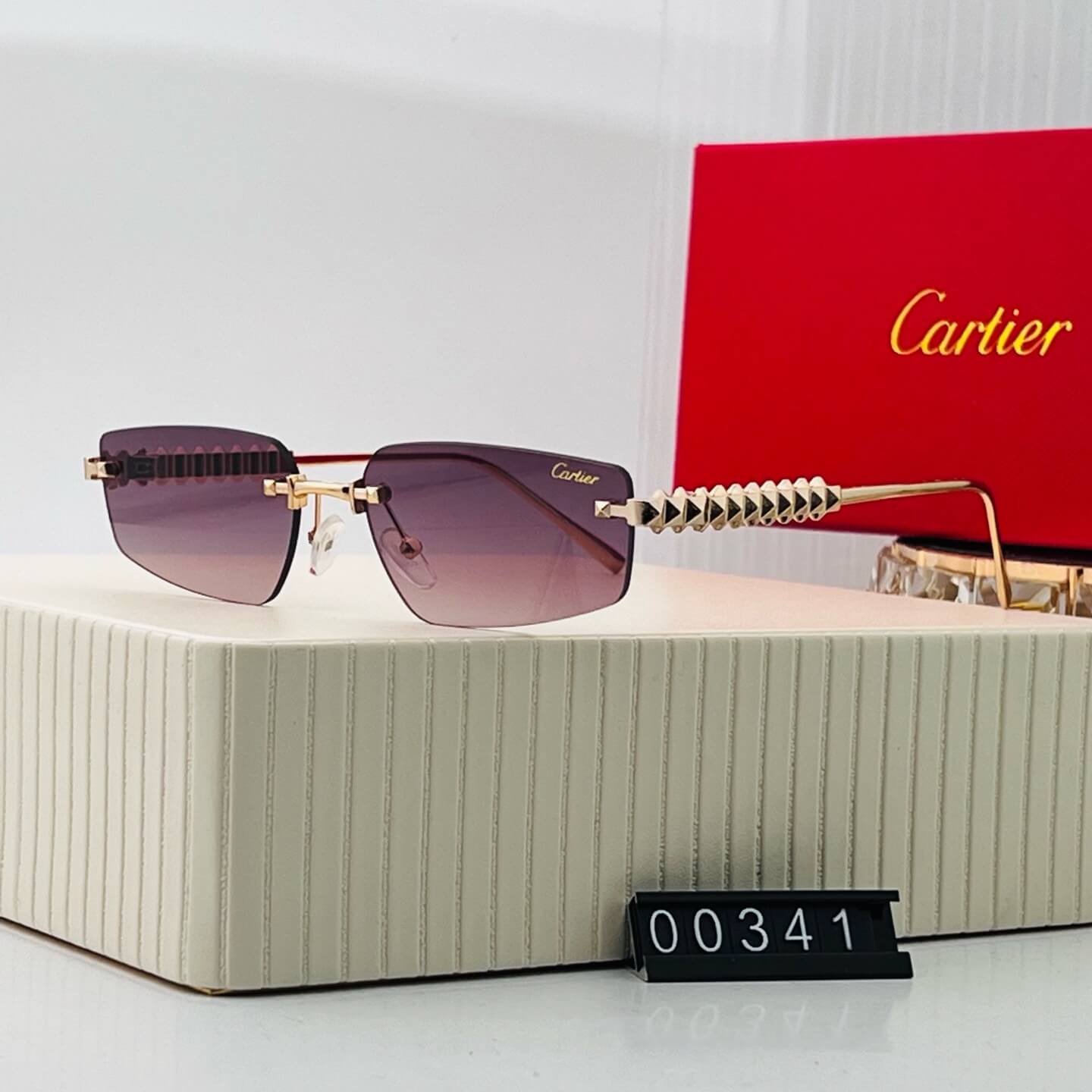Frameless Color-Tinted Sunglasses