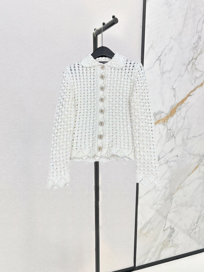 25 Crochet lapel jacket