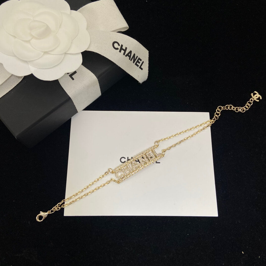 Classic Double-Layer Letter Bracelet