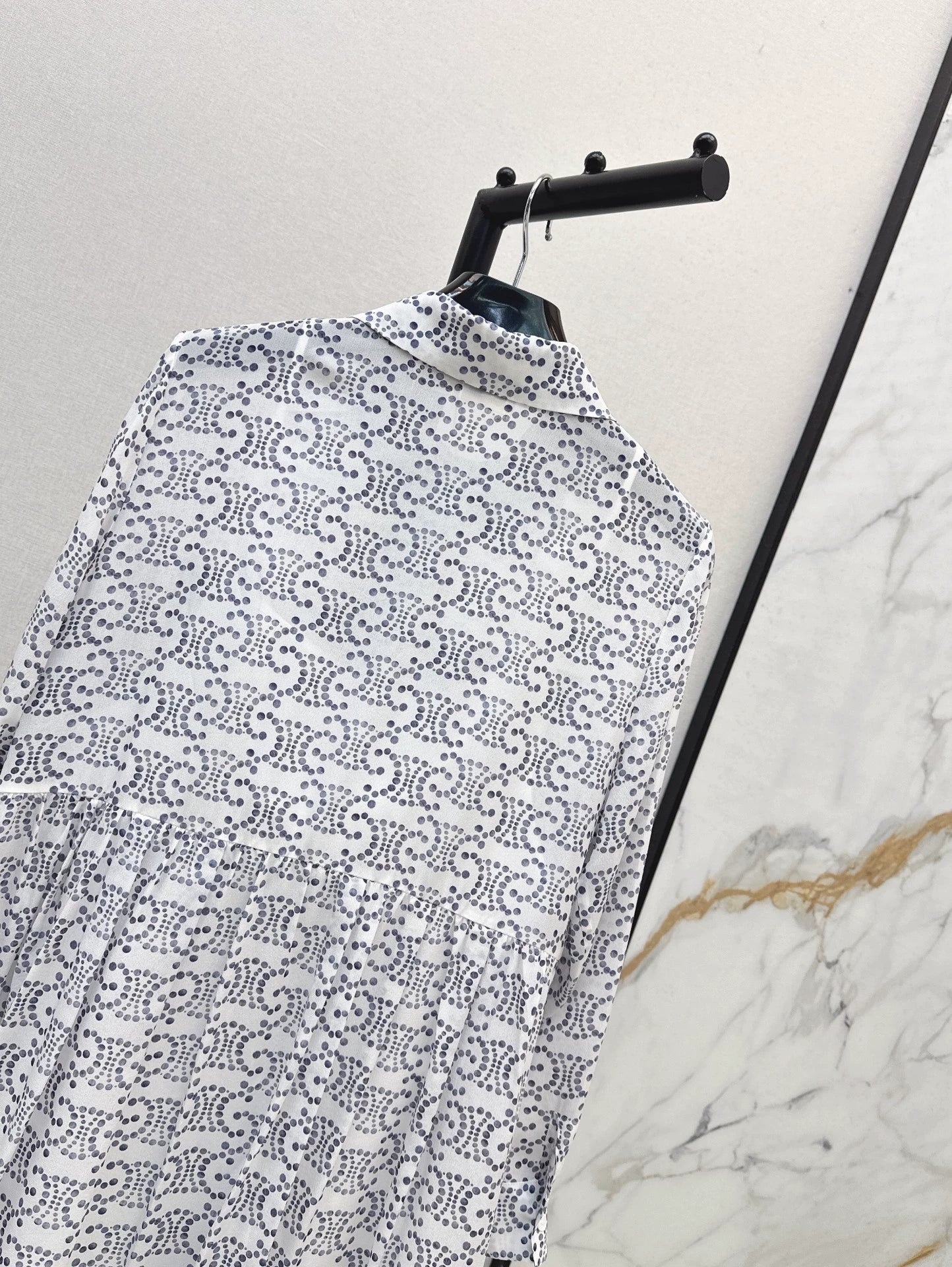 2025 new product Printed silk dress