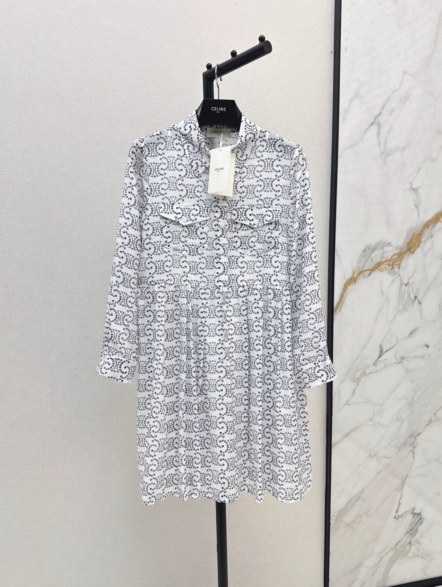 2025 new product Printed silk dress