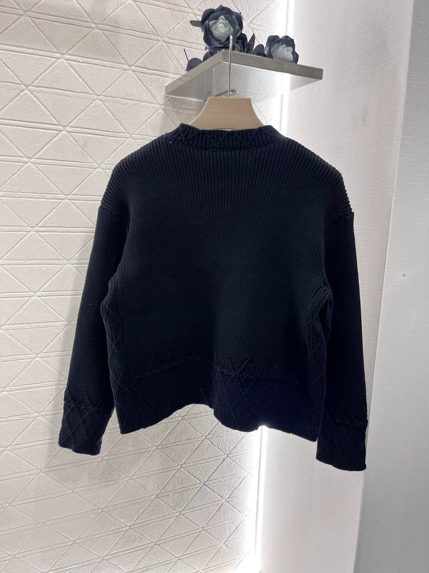 25fw Lingge pocket knitted cardigan