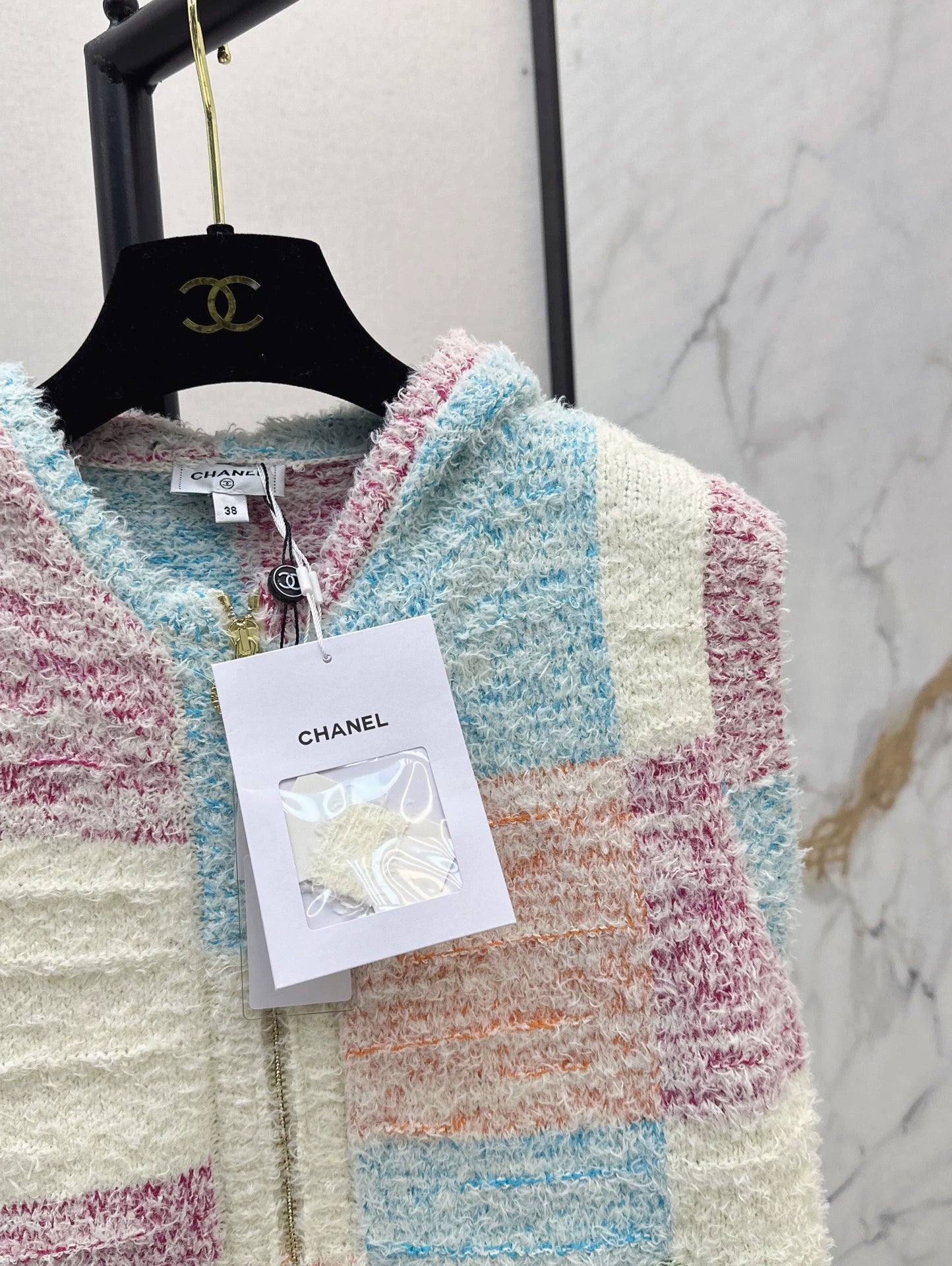 2025 new product Hooded knitted vest