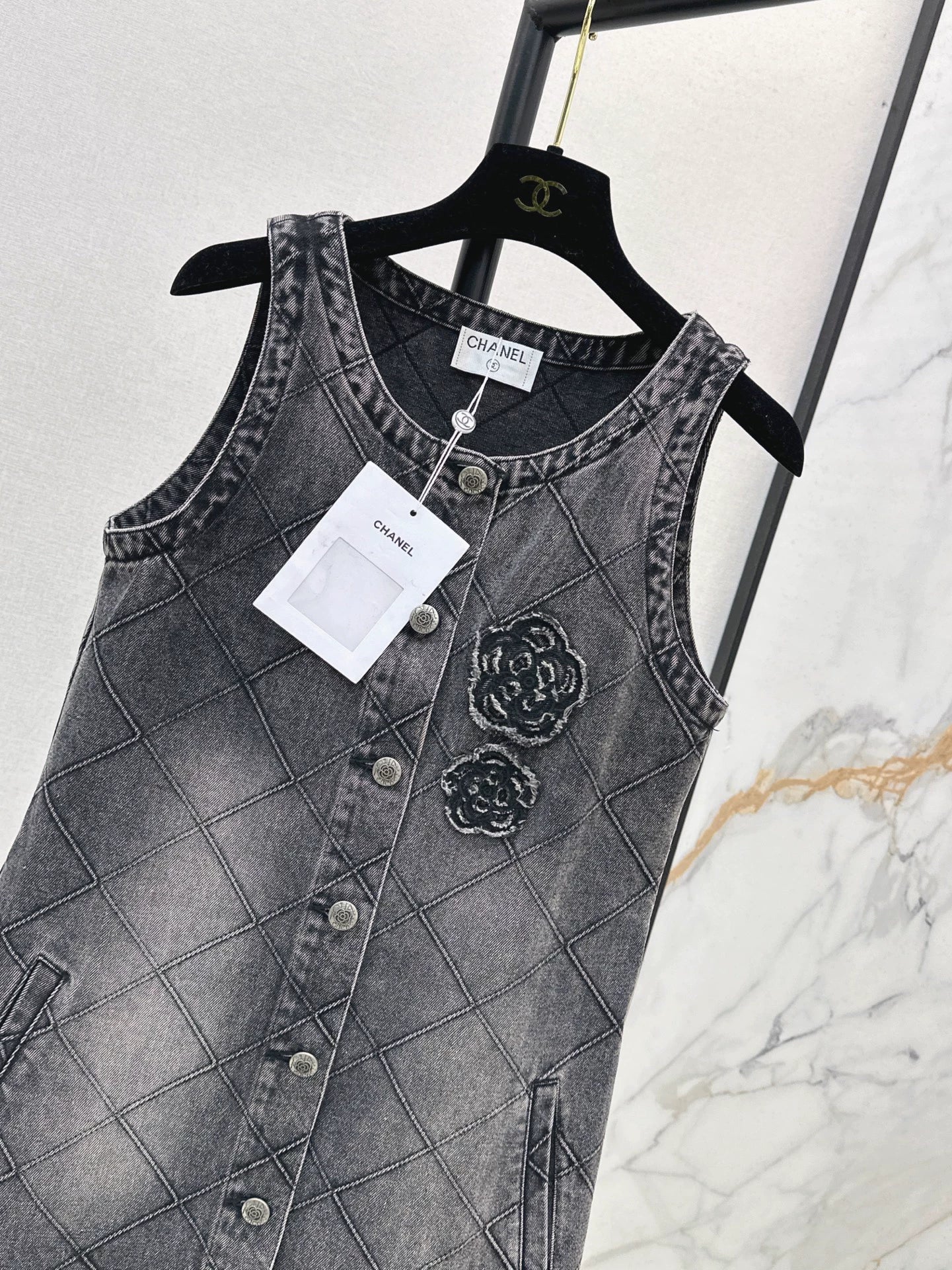 2025 new product Denim vest skirt