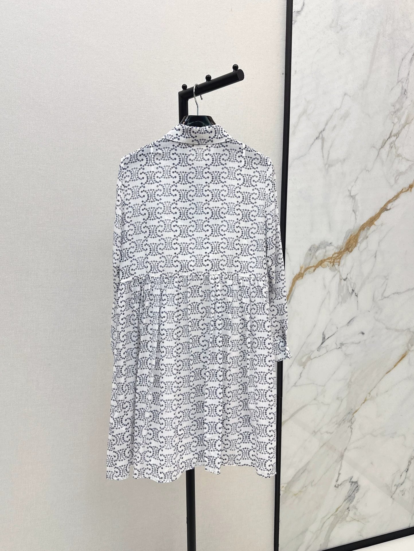 2025 new product Printed silk dress