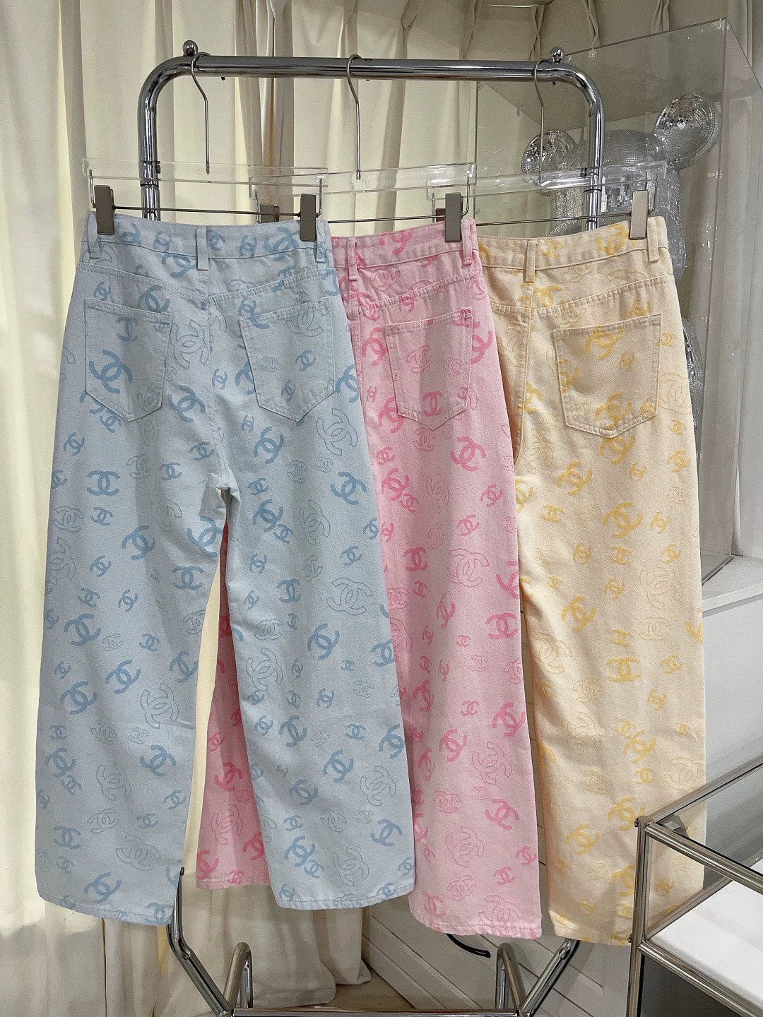 New Summer Dopamine Jacquard Straight Pants