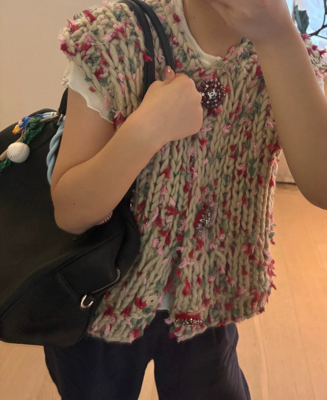25fw Colorful woven vest(Medieval Series)