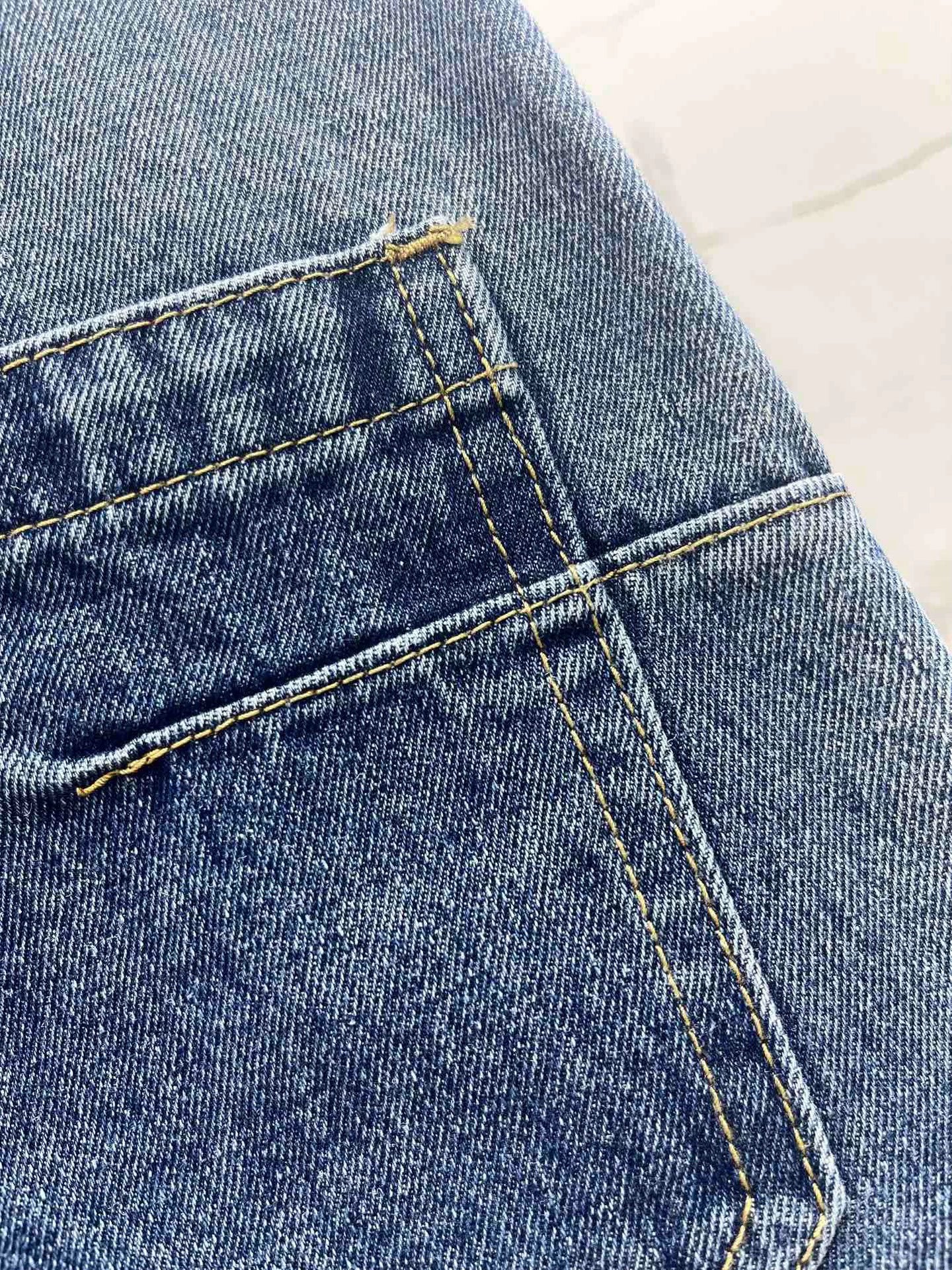 25 new old flower curled denim shorts