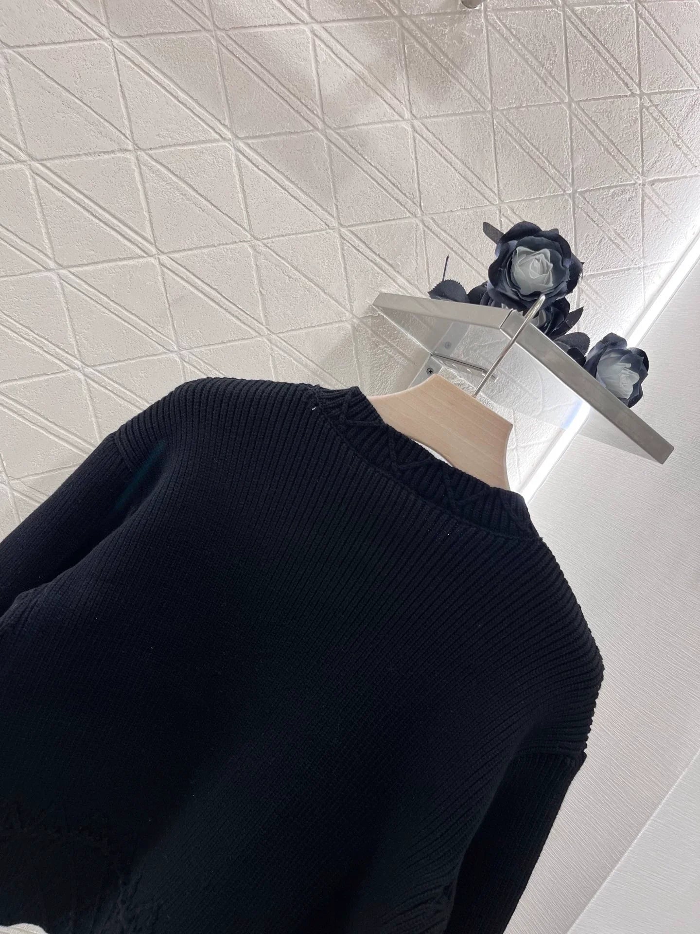 25fw Lingge pocket knitted cardigan