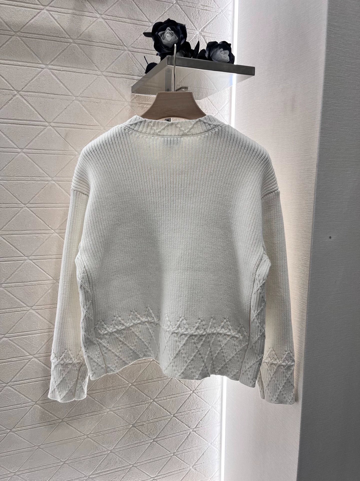 25fw Lingge pocket knitted cardigan