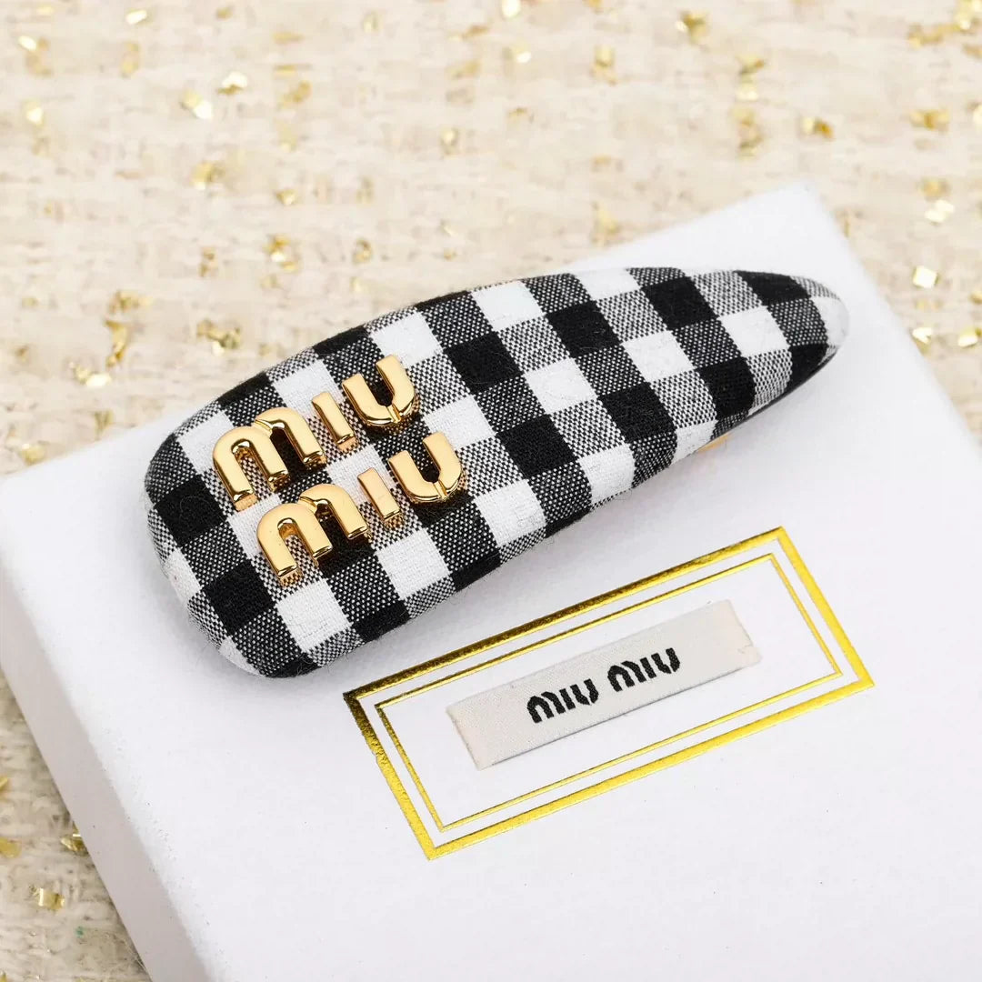 25 new classic plaid hairpins