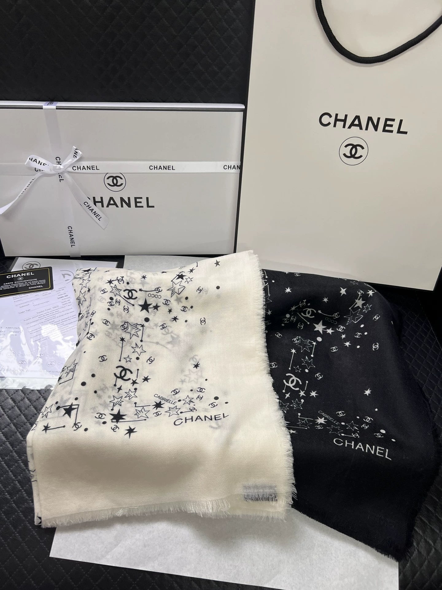 25 Star Cashmere Silk Shawl Scarf