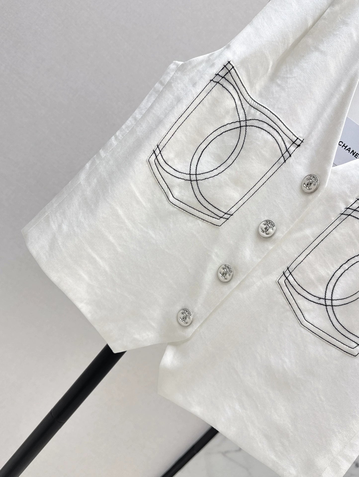 2025 new product Double C vest shorts set