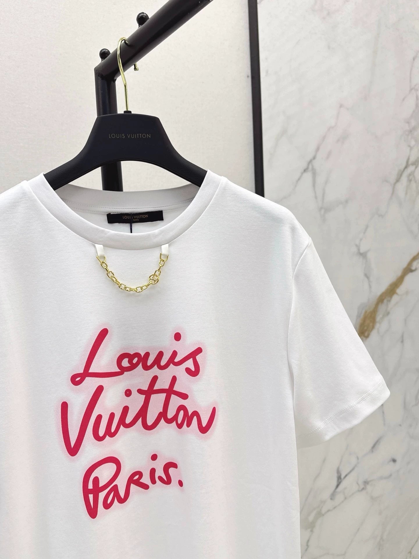 2025 new product Chain round neck print 𝑇𝑒𝑒