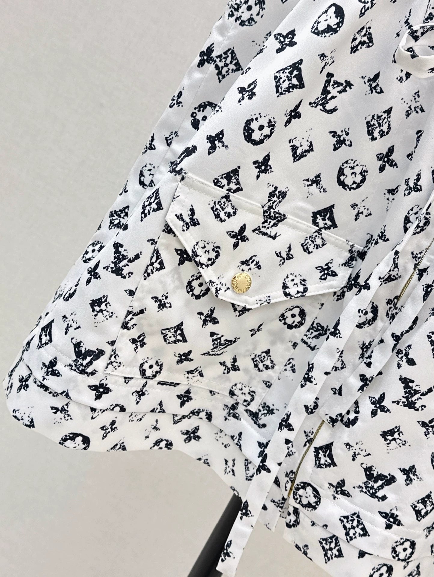 New Arrival Zippered Printed Vest Dress