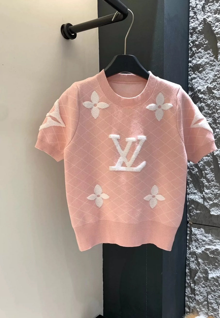 25 Three-color jacquard sweater one size fits all