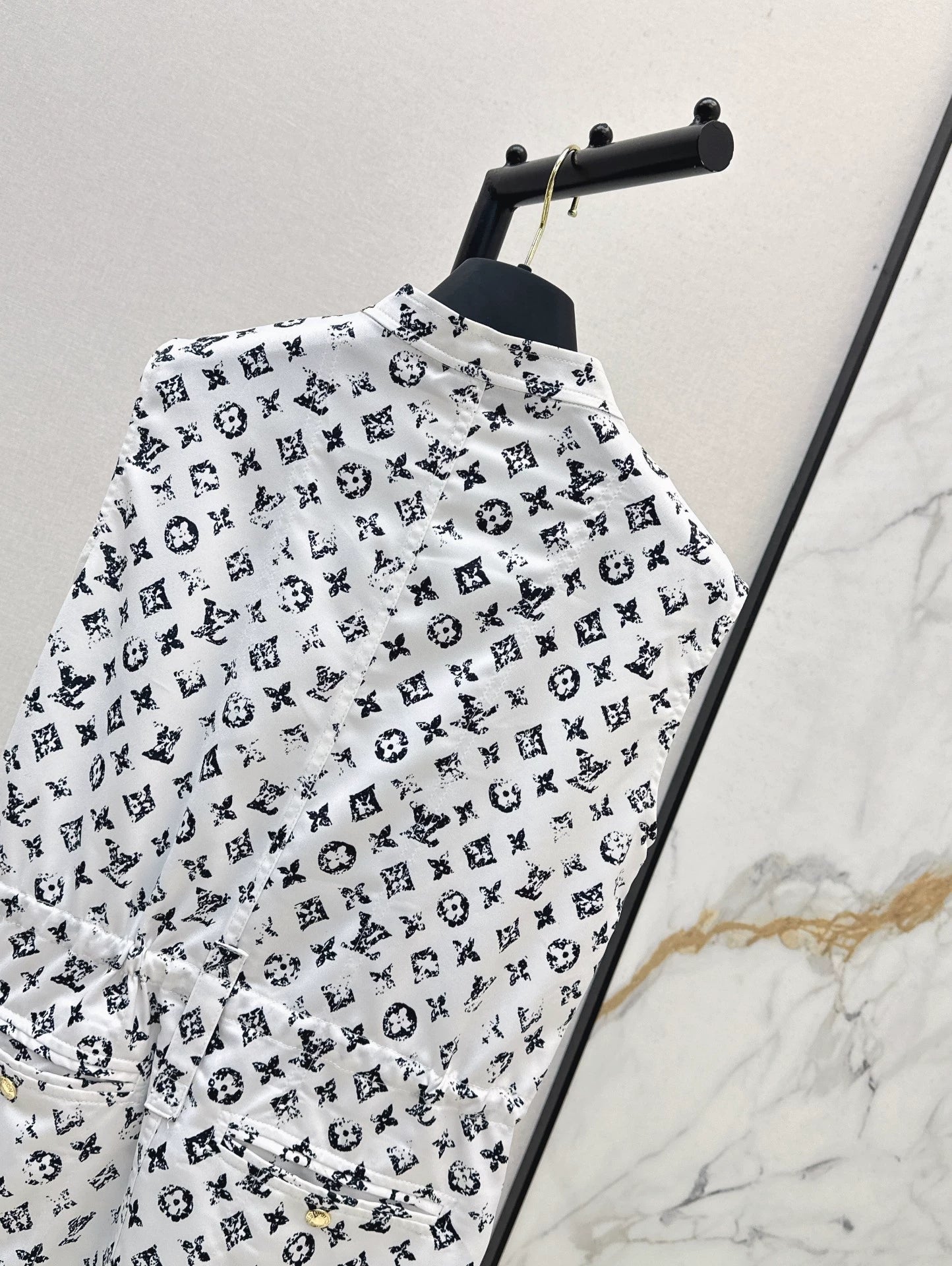 New Arrival Zippered Printed Vest Dress