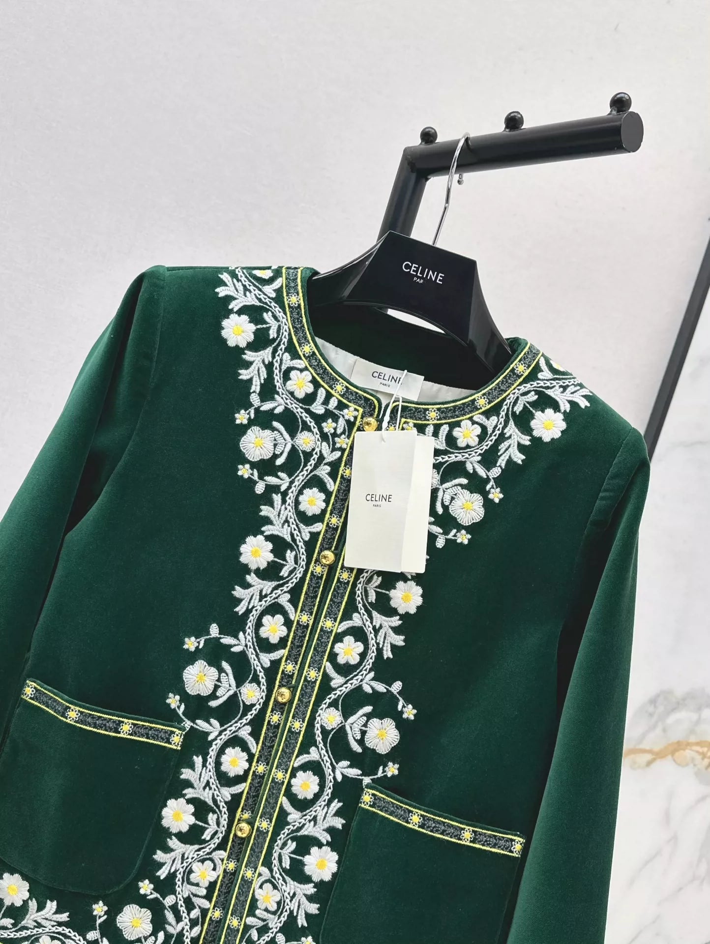 2025 new product Velvet embroidered jacket