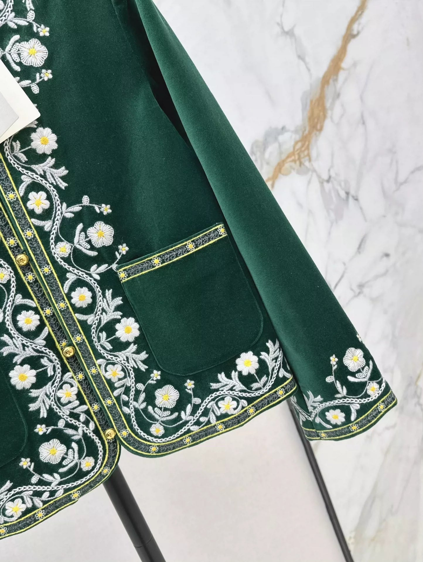 2025 new product Velvet embroidered jacket