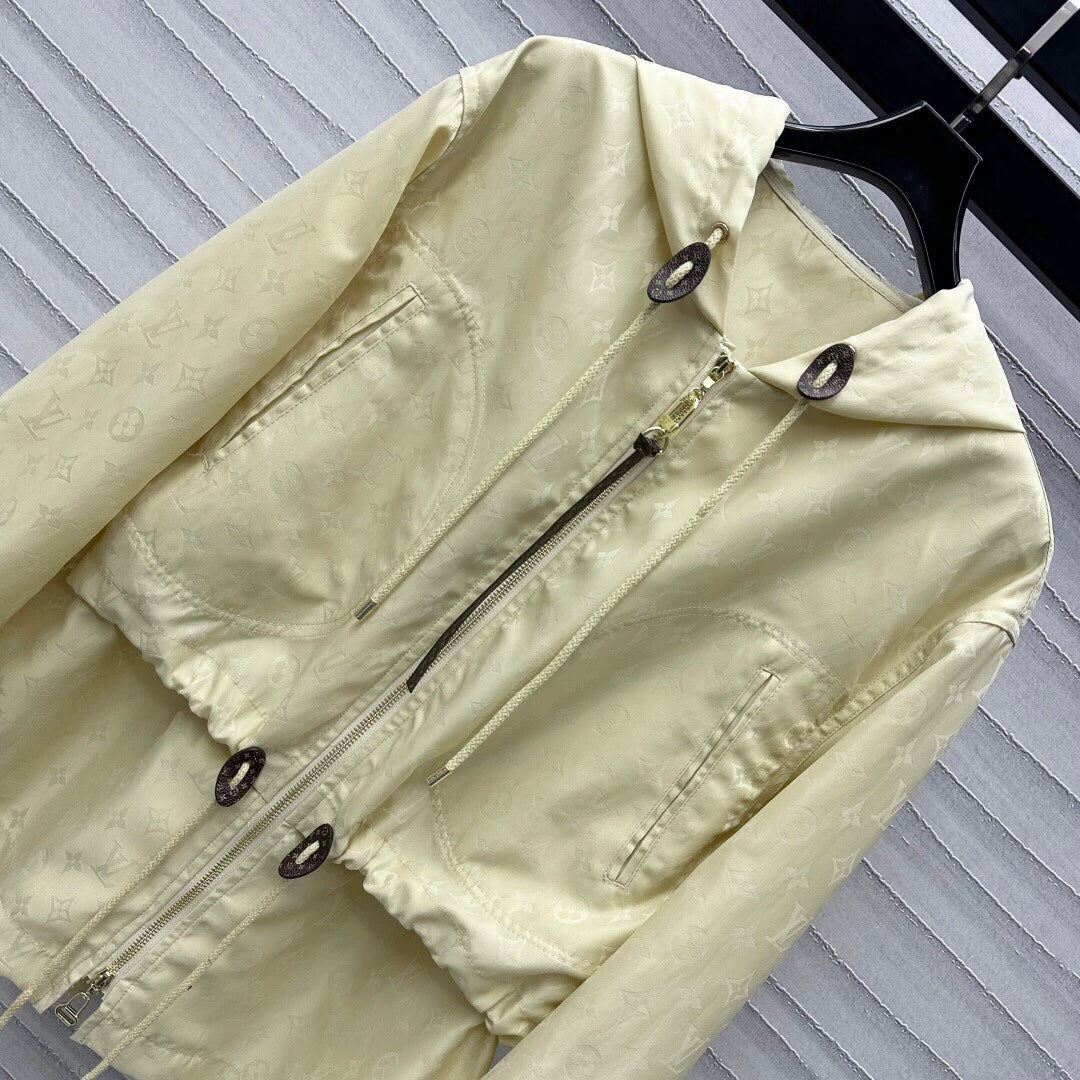 25 jacquard hooded jacket