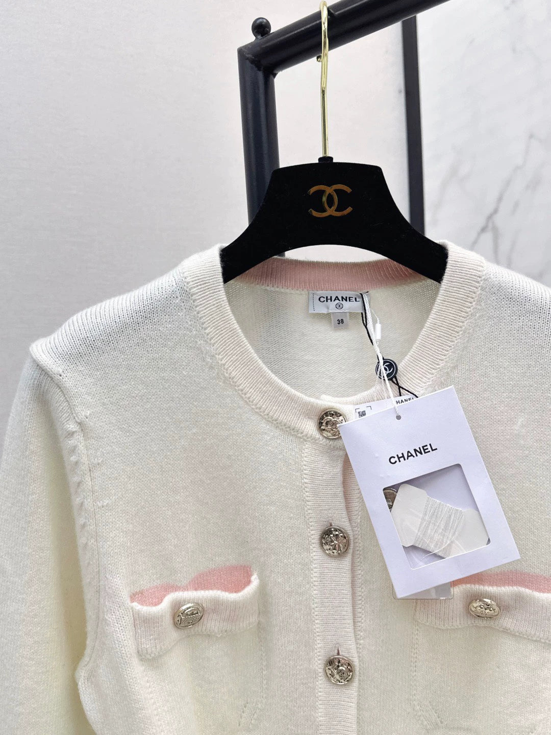 25fw new contrast color belt knitted cardigan