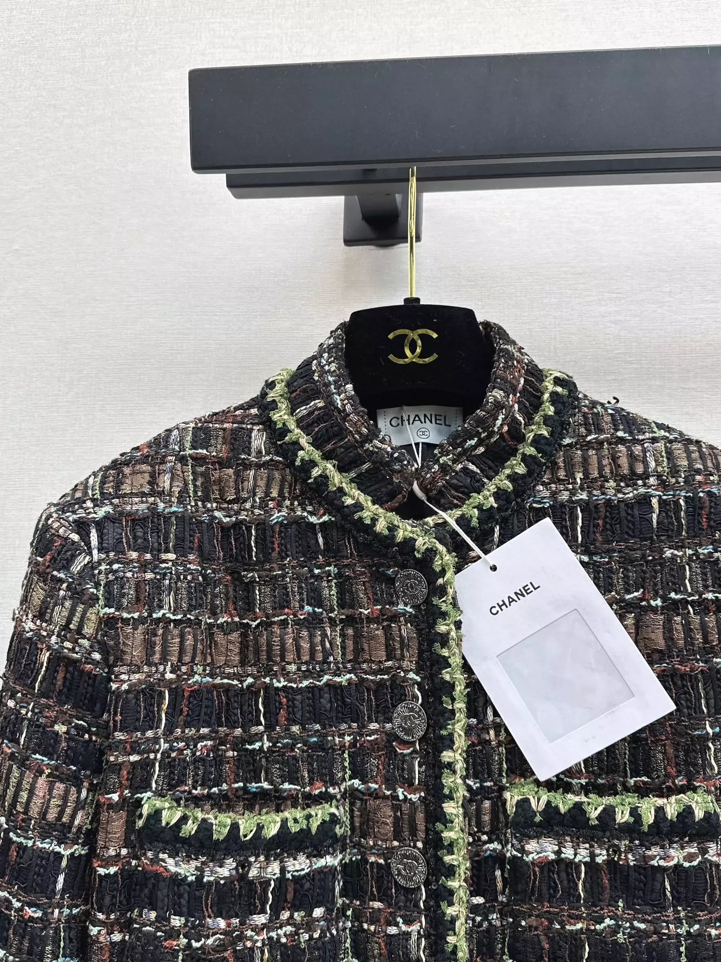 25fw new stand collar woven jacket and skirt suit