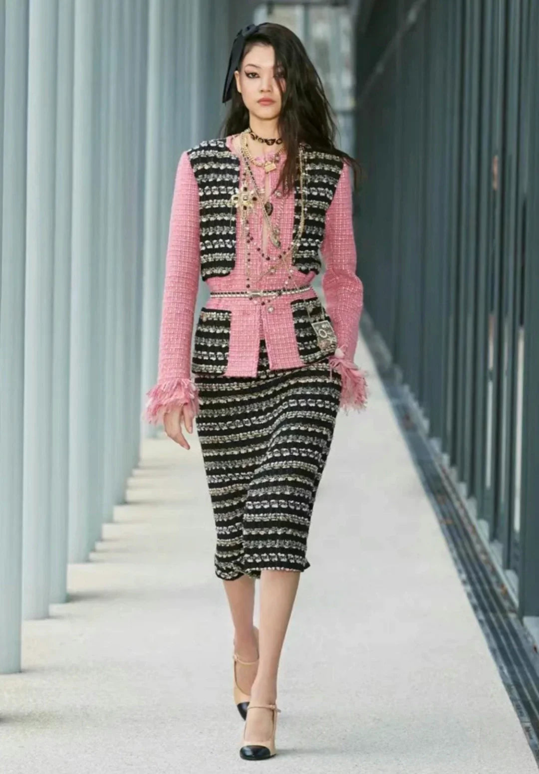 25fw Xiaoxiangfeng pink jacket(Medieval Series)