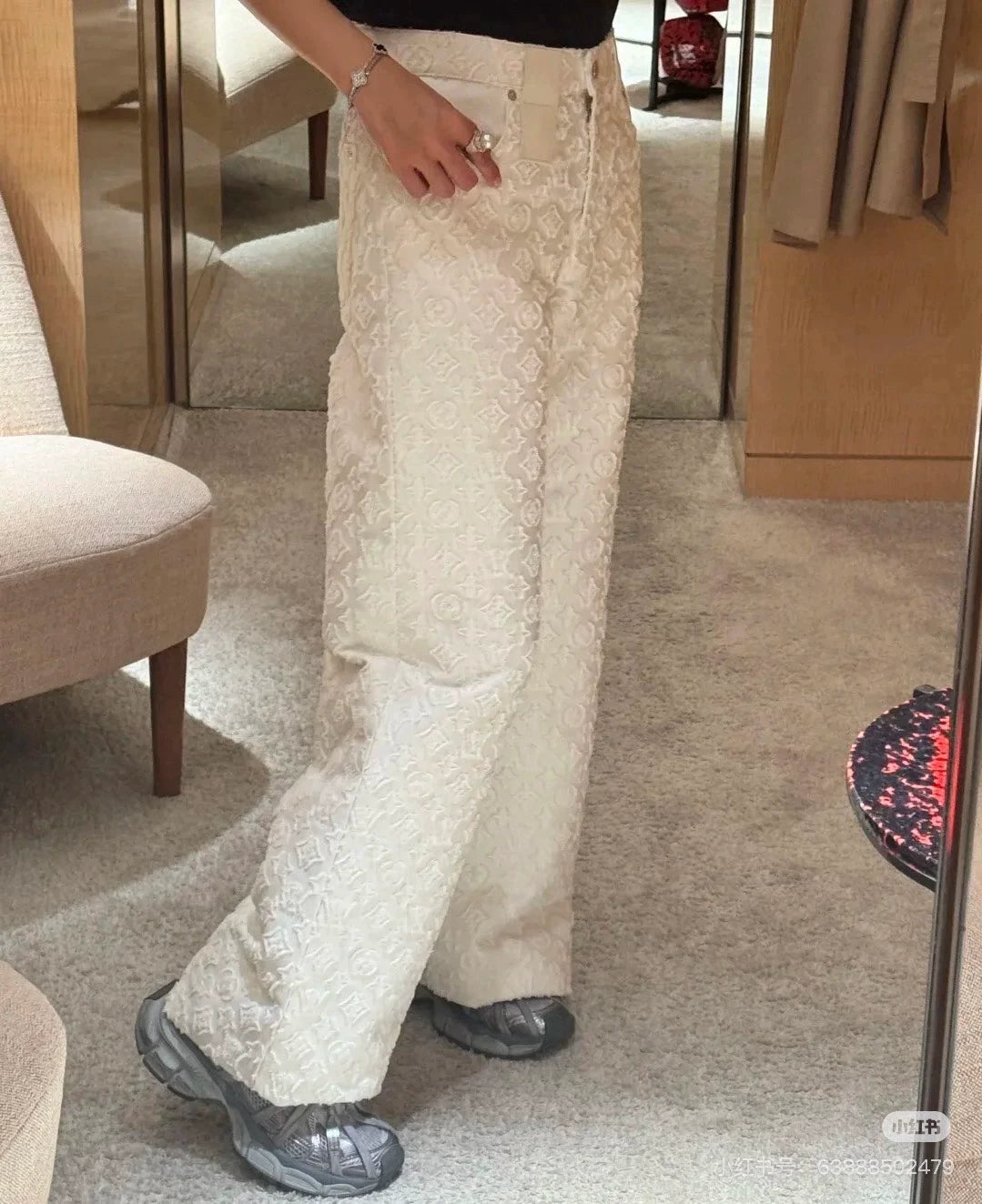 25 jacquard jeans