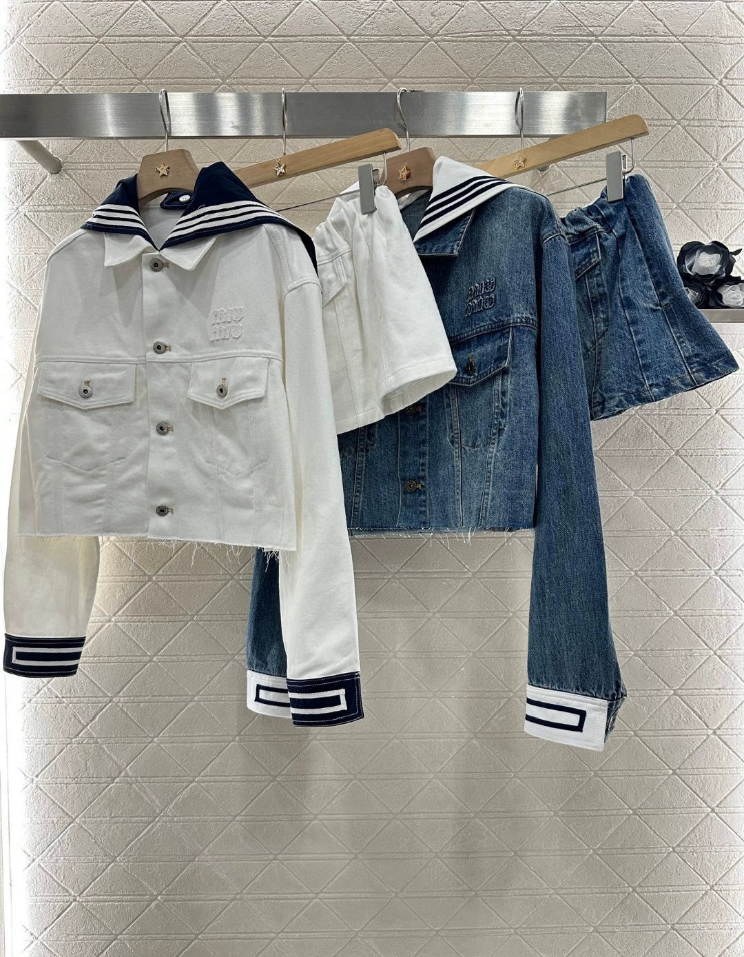 M 25 Navy denim suit