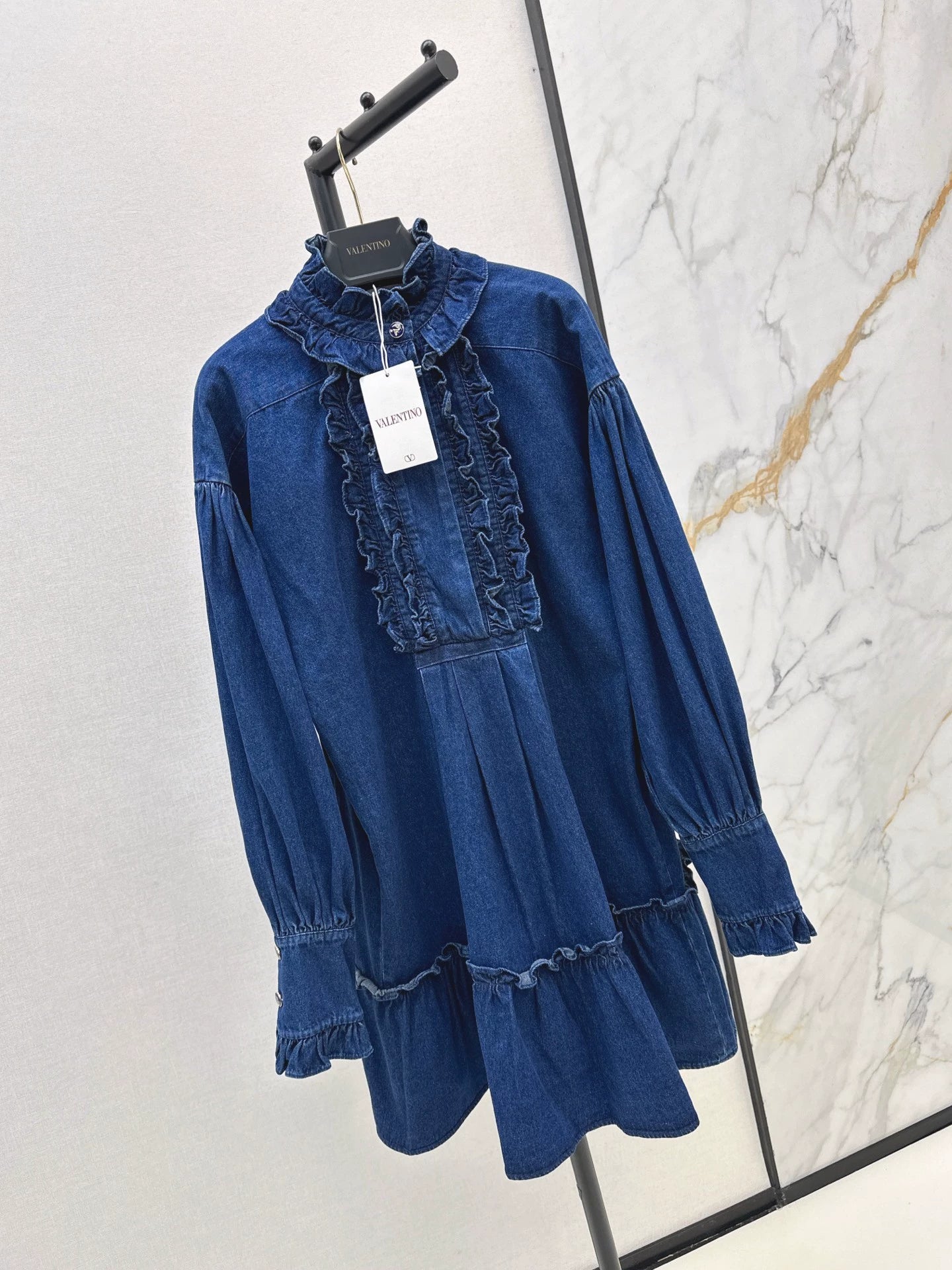 25ss retro denim dress